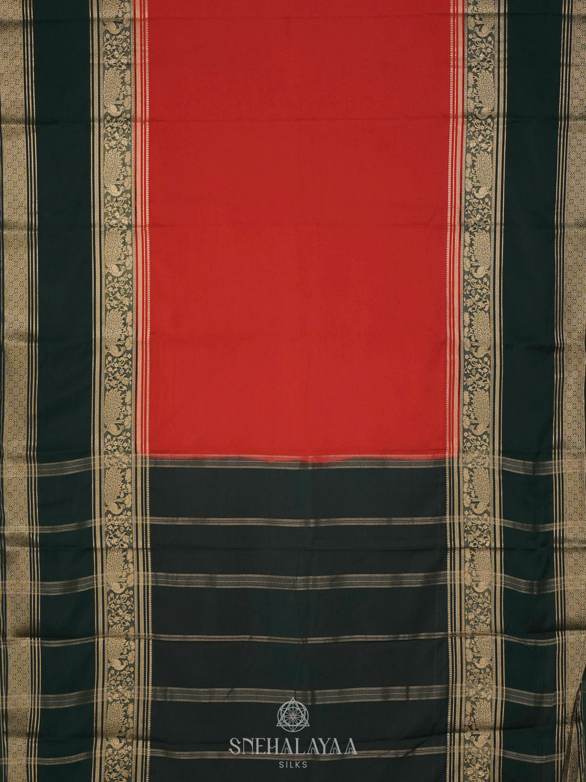 Red Mysore Silk Saree
