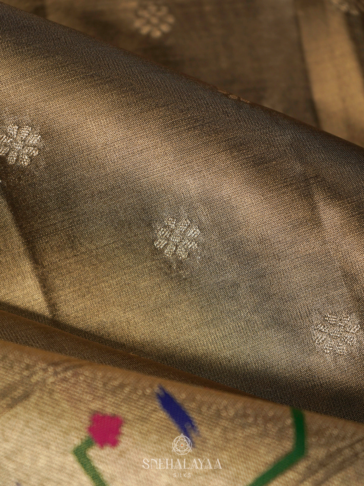 Pale Green Tissue Paithani Saree