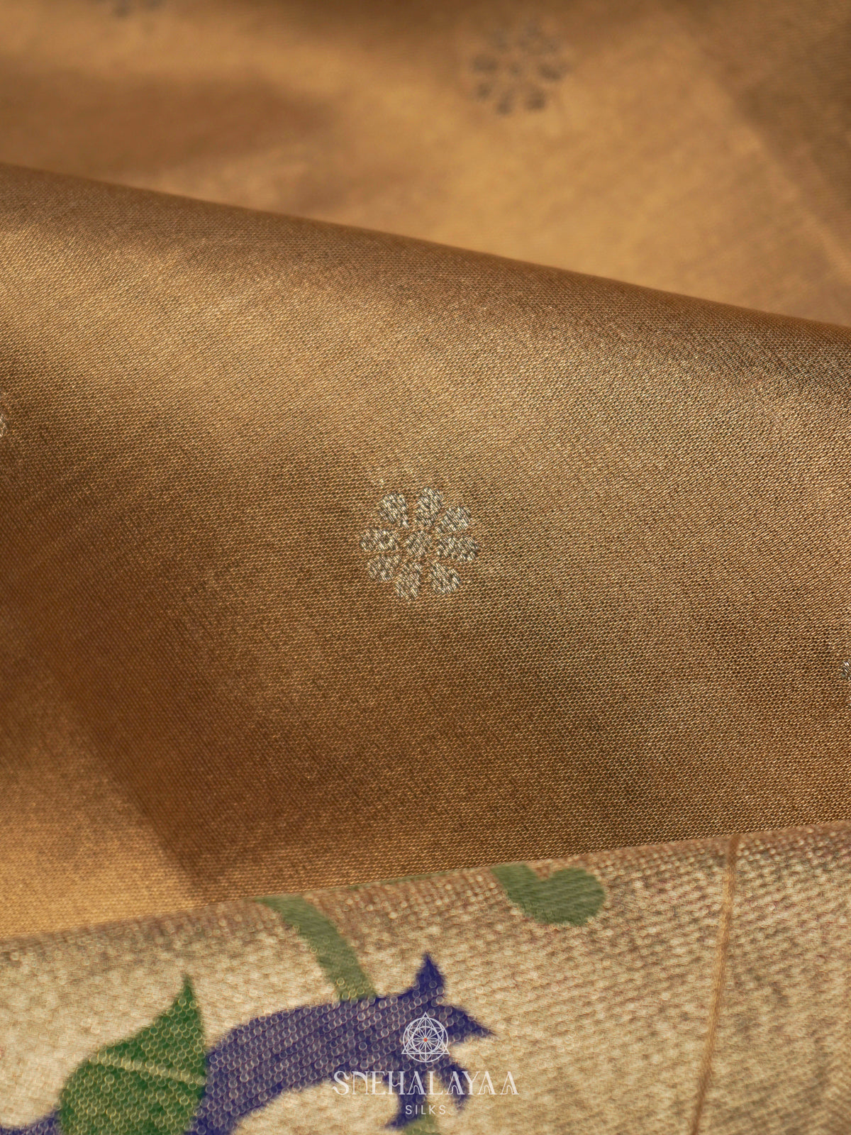Pale Yellow Tissue Paithani Saree