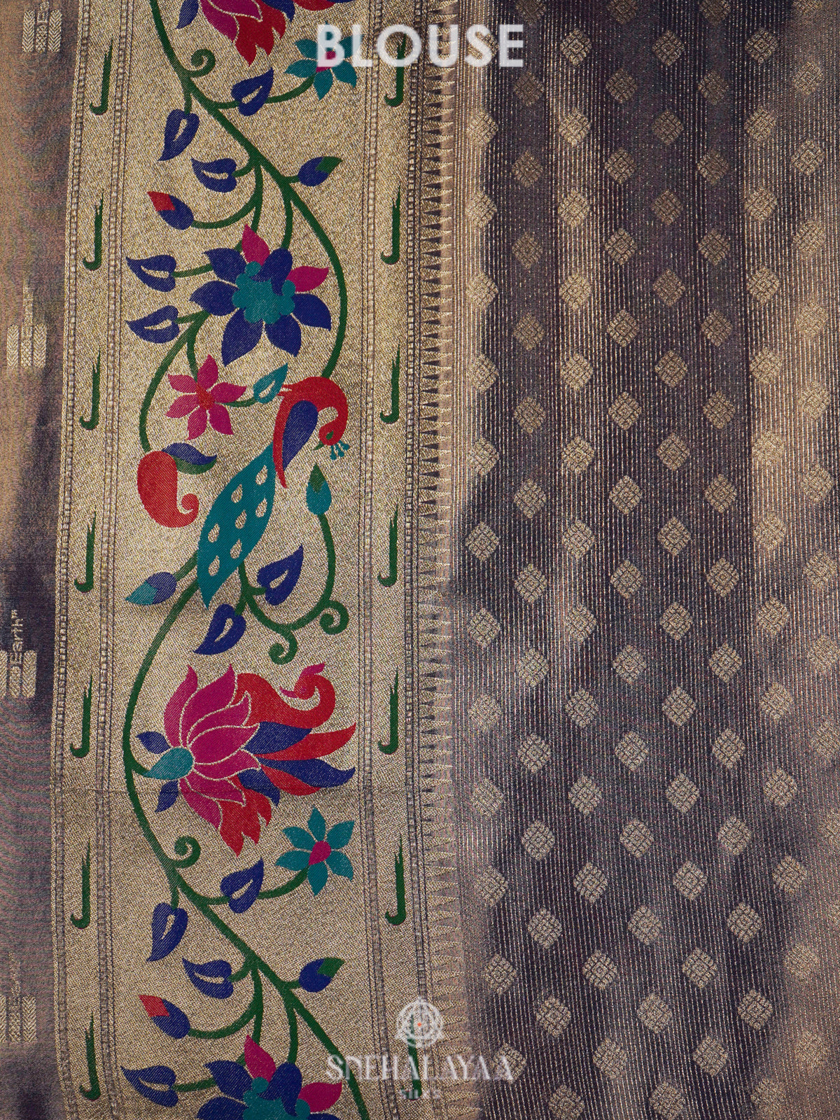 Lilac Tissue Paithani Saree