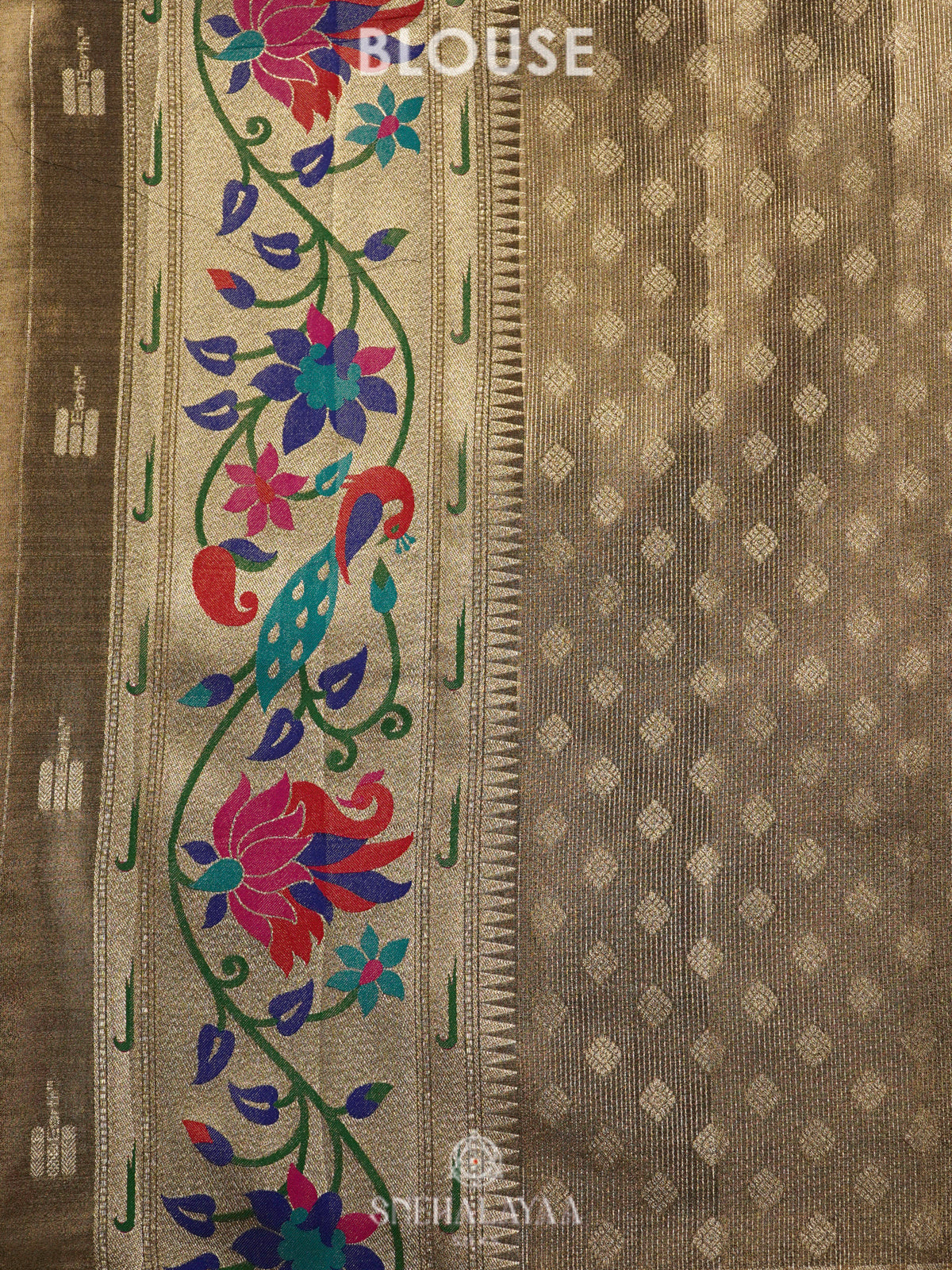 Pale Green Tissue Paithani Saree