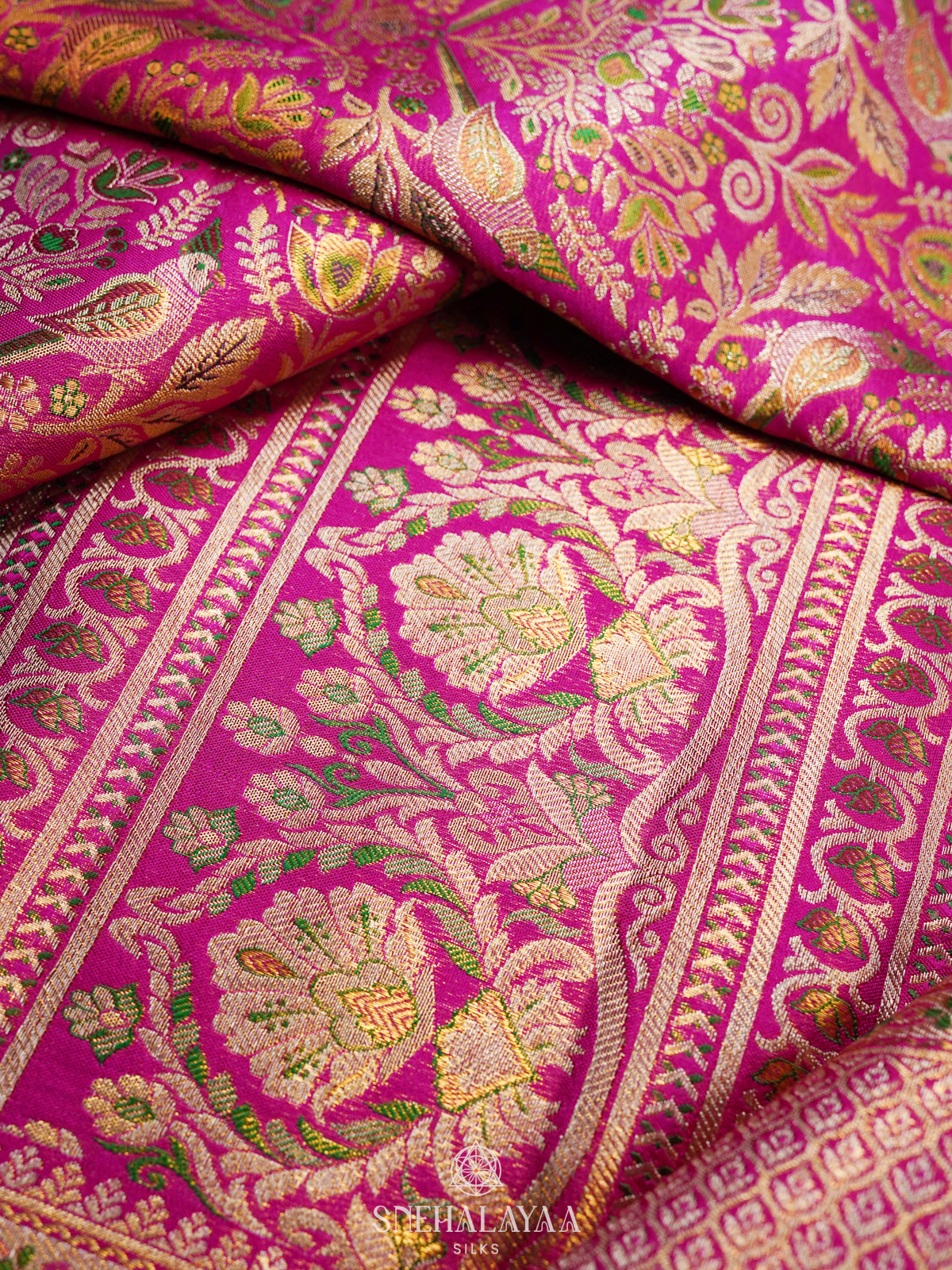 Pink Kanjivaram Silk Saree