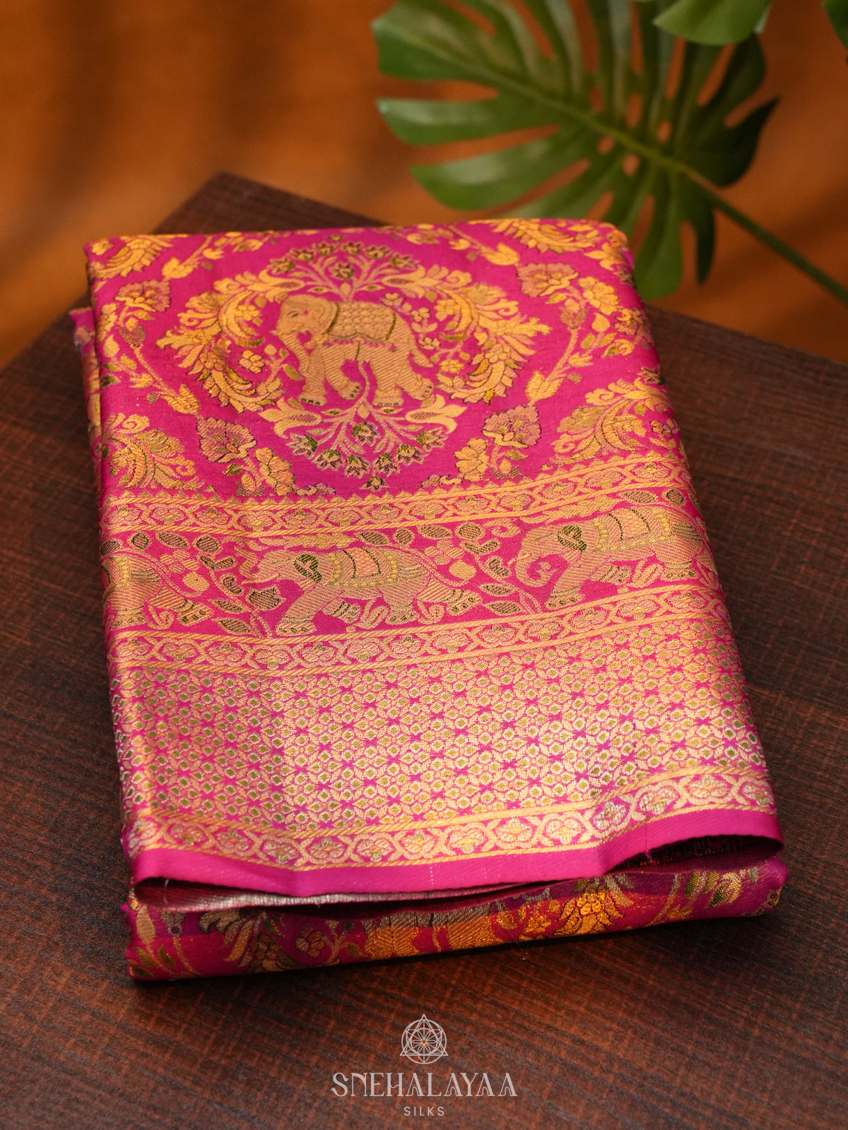 Pink Kanjivaram Silk Saree