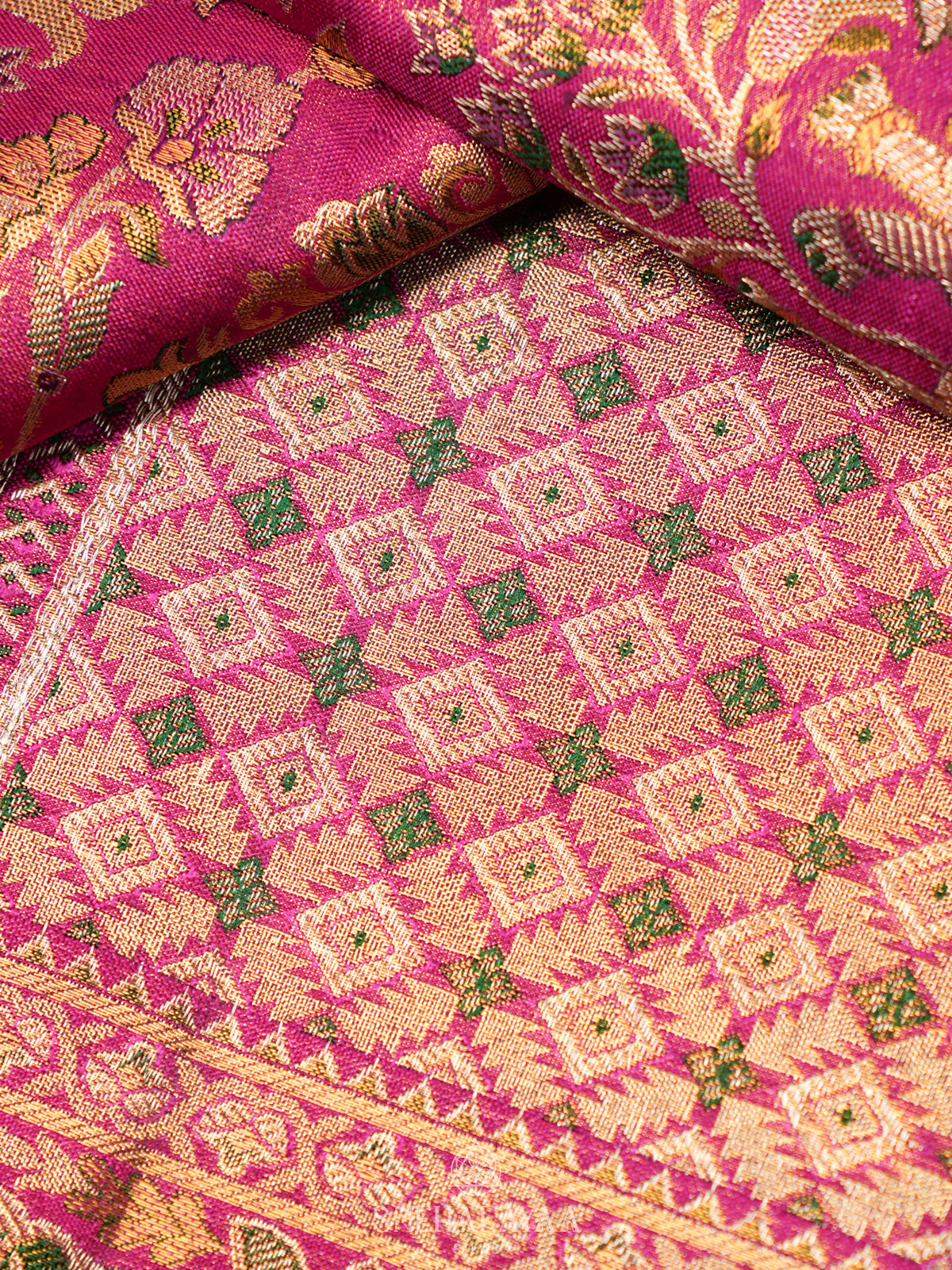 Pink Kanjivaram Silk Saree