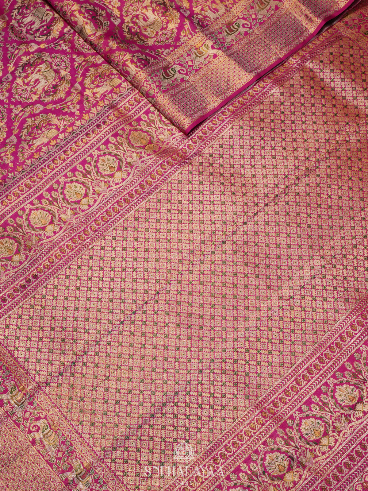 Pink Kanjivaram Silk Saree