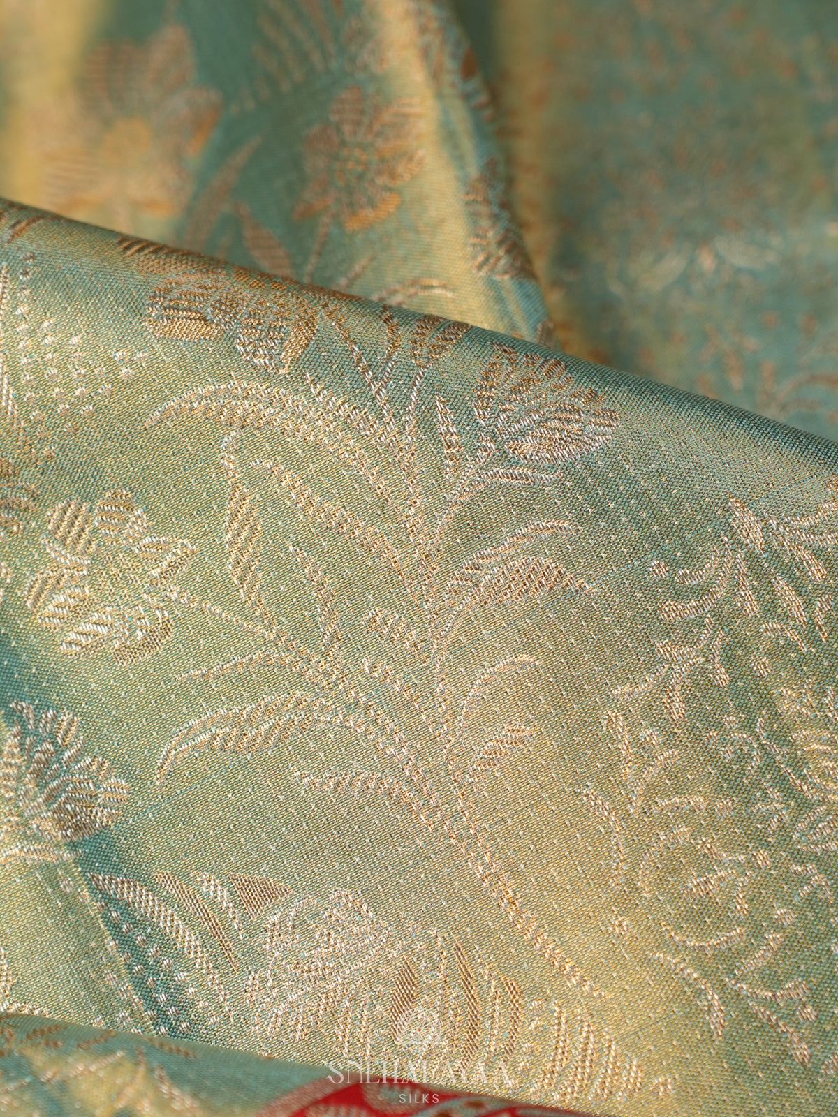 Pale Green Kanjivaram Silk Saree
