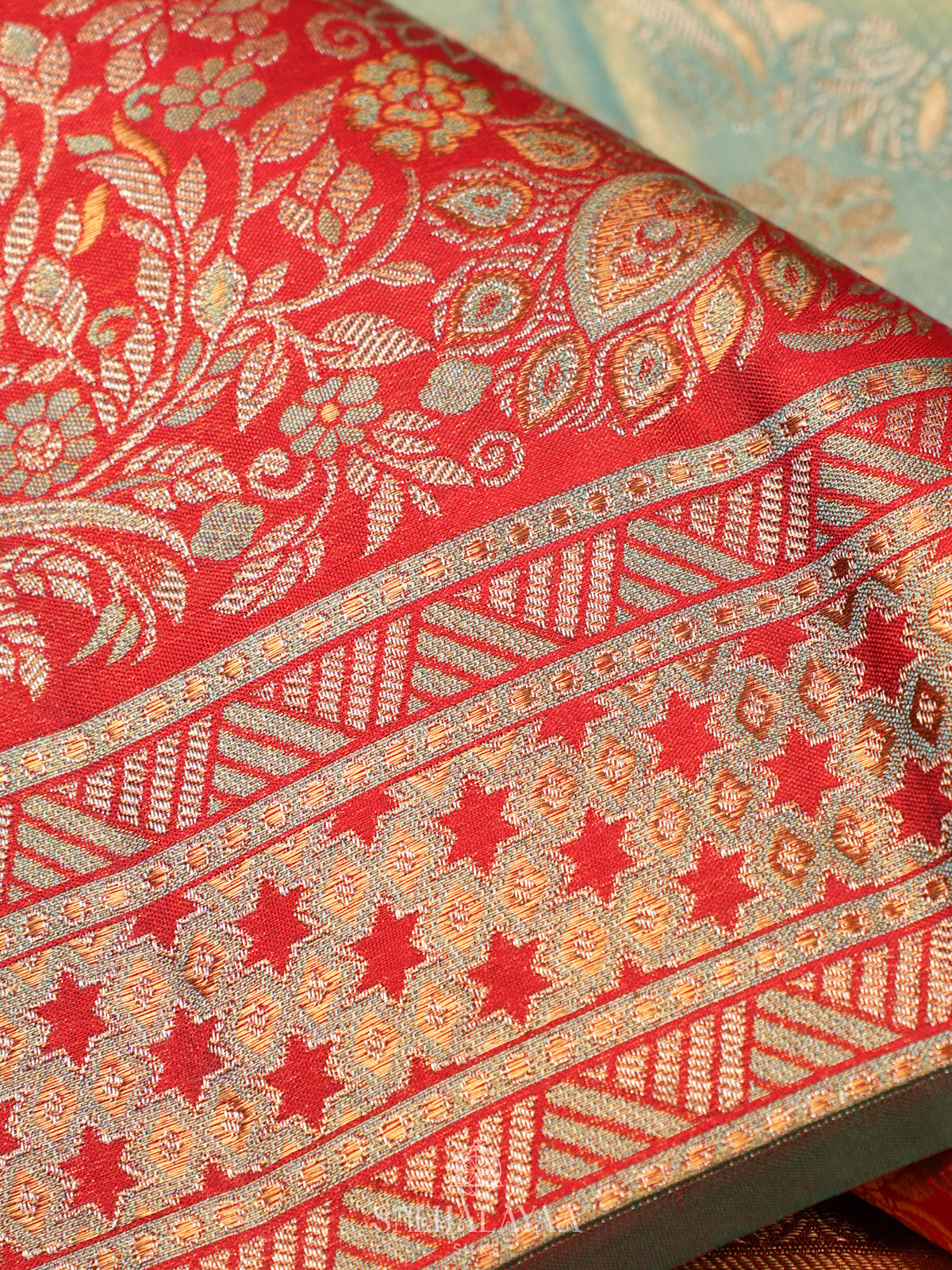 Pale Green Kanjivaram Silk Saree