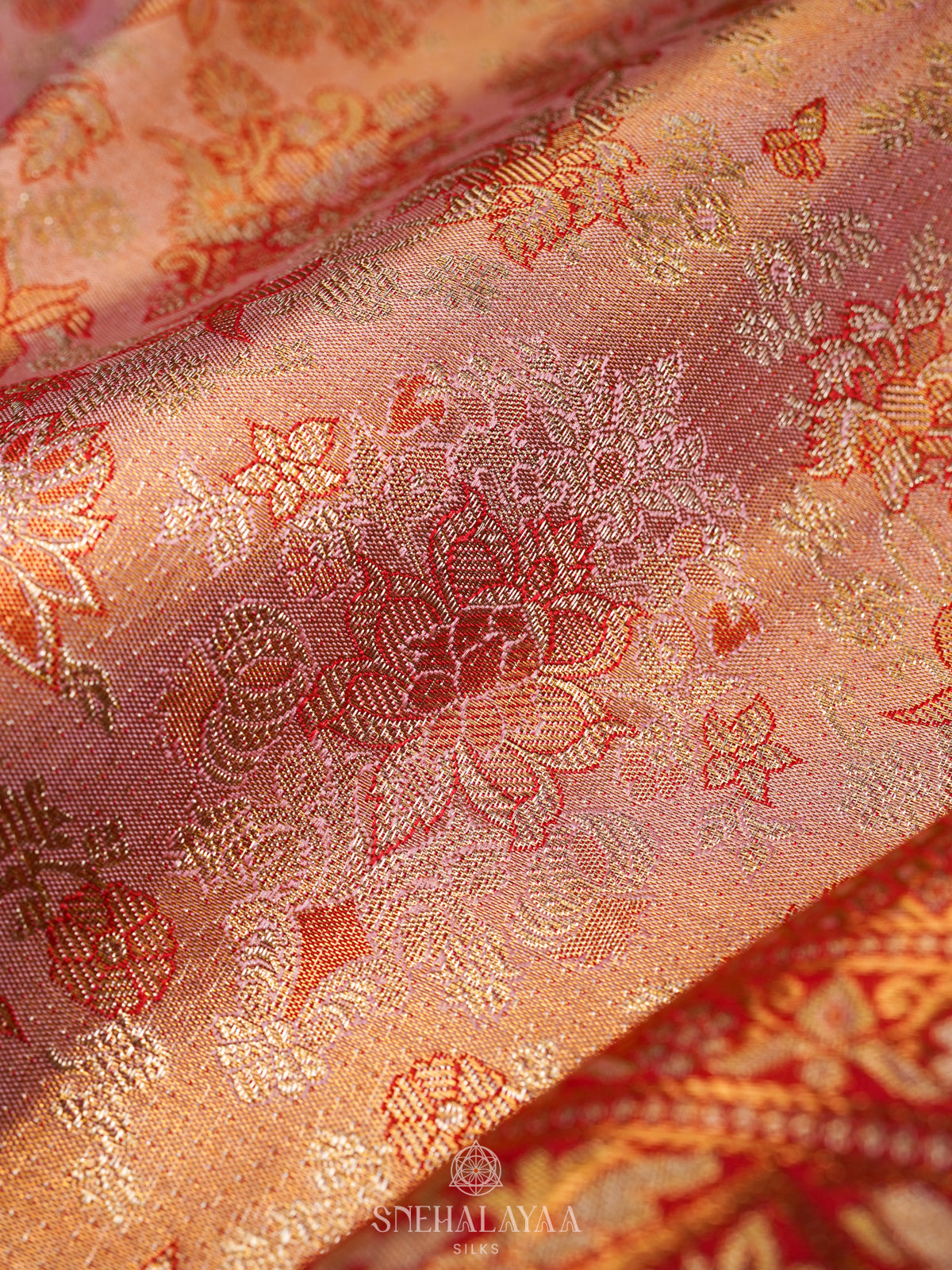 Pink Kanjivaram Silk Saree