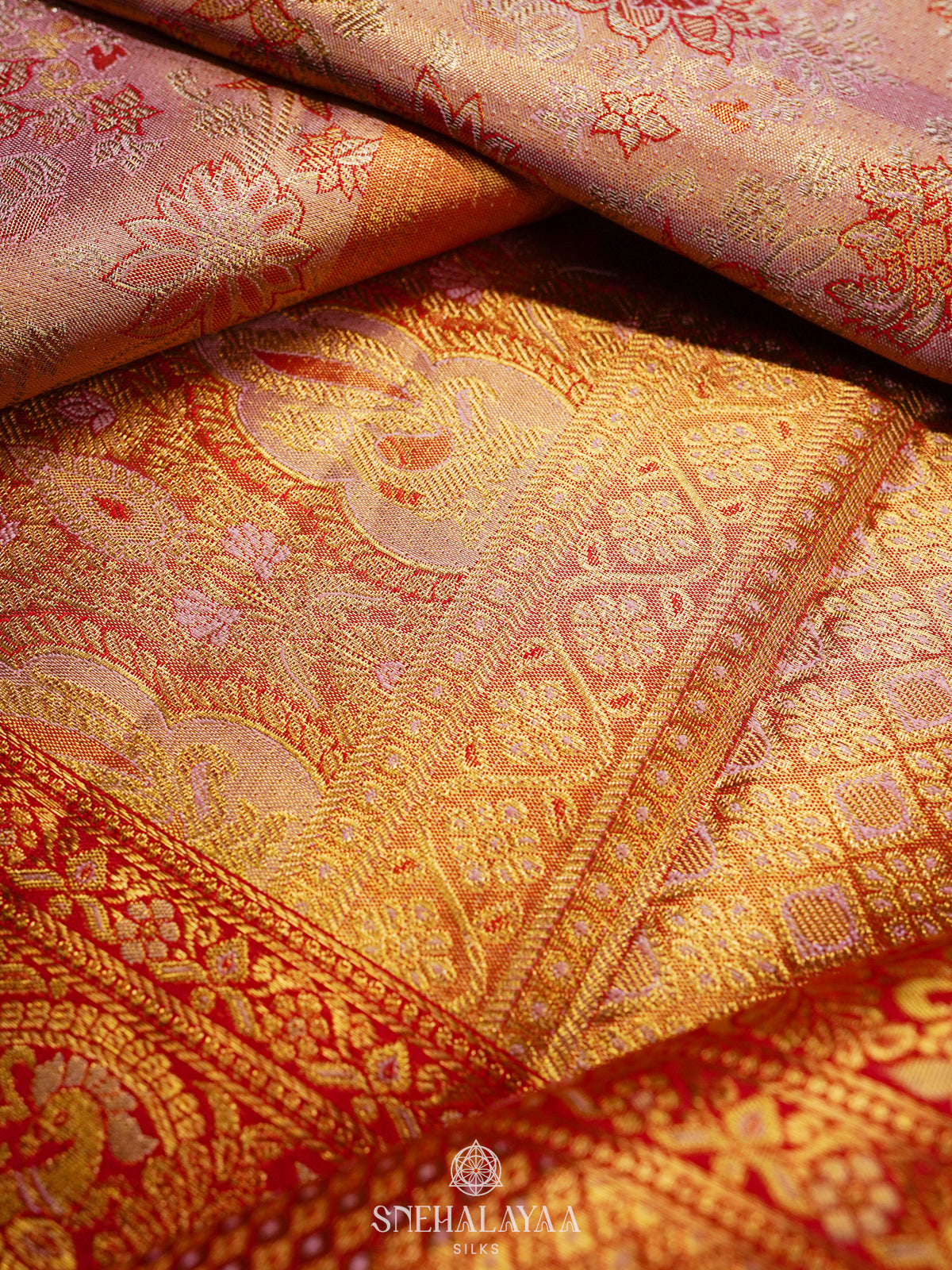 Pink Kanjivaram Silk Saree