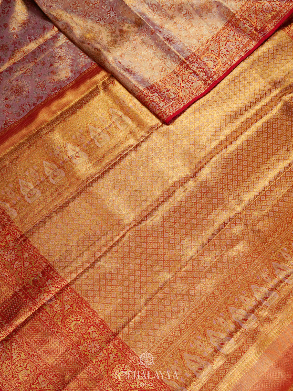 Pink Kanjivaram Silk Saree