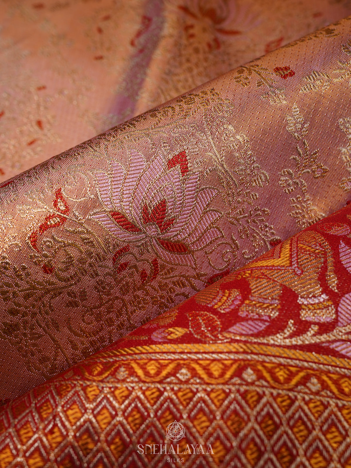 Pink Kanjivaram Silk Saree