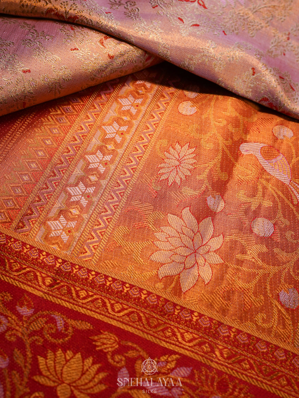 Pink Kanjivaram Silk Saree