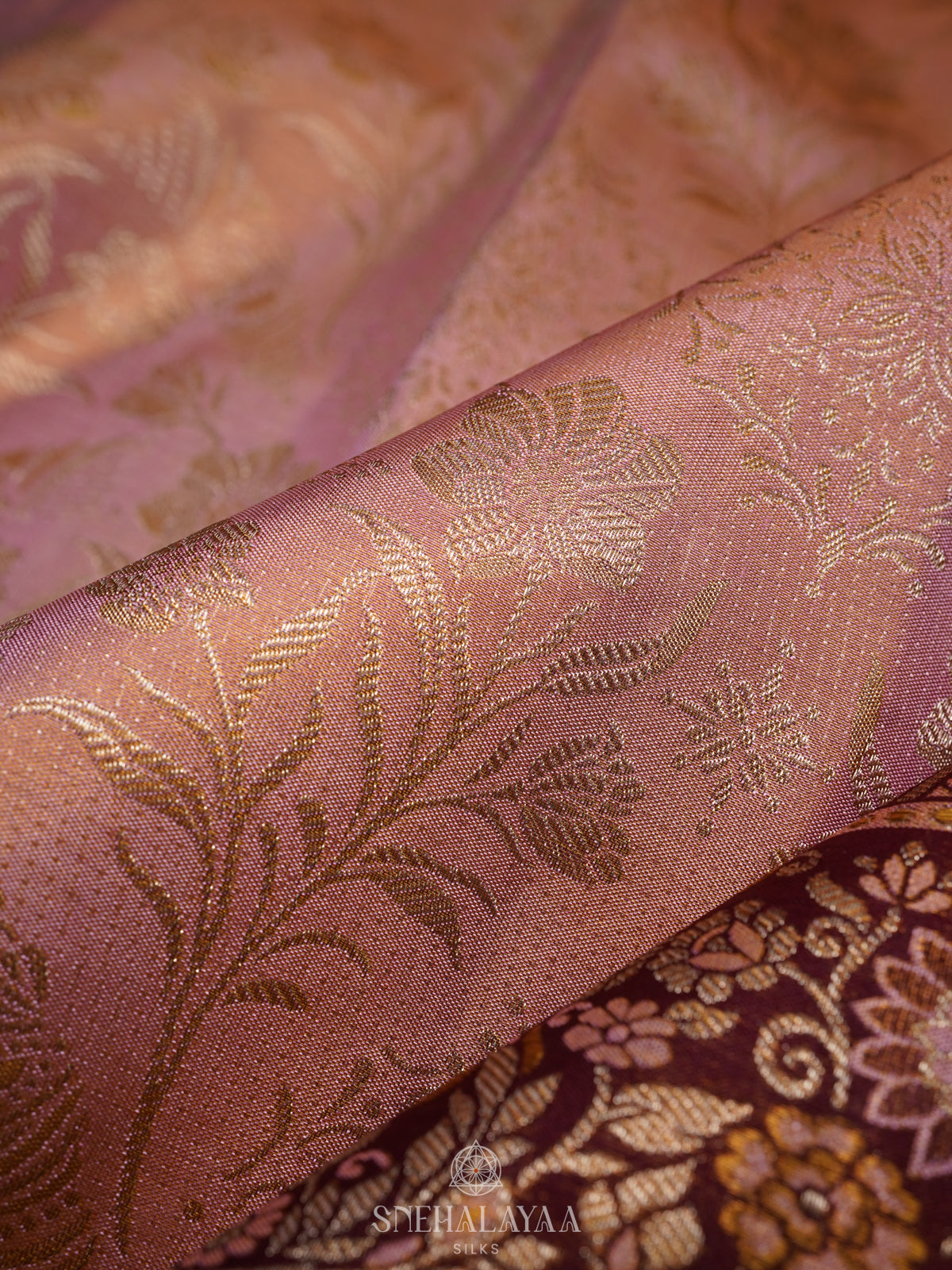Pink Kanjivaram Silk Saree