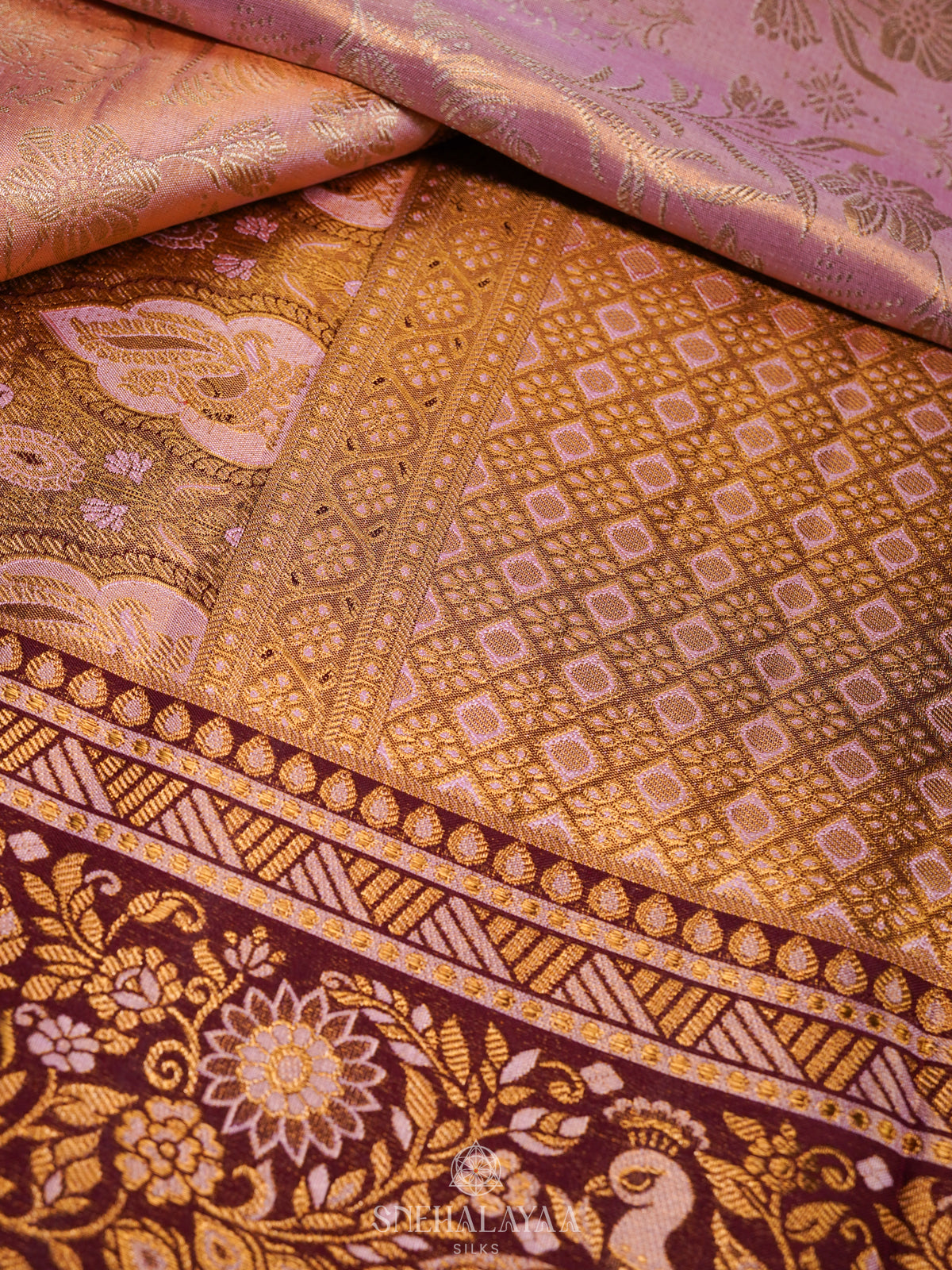 Pink Kanjivaram Silk Saree