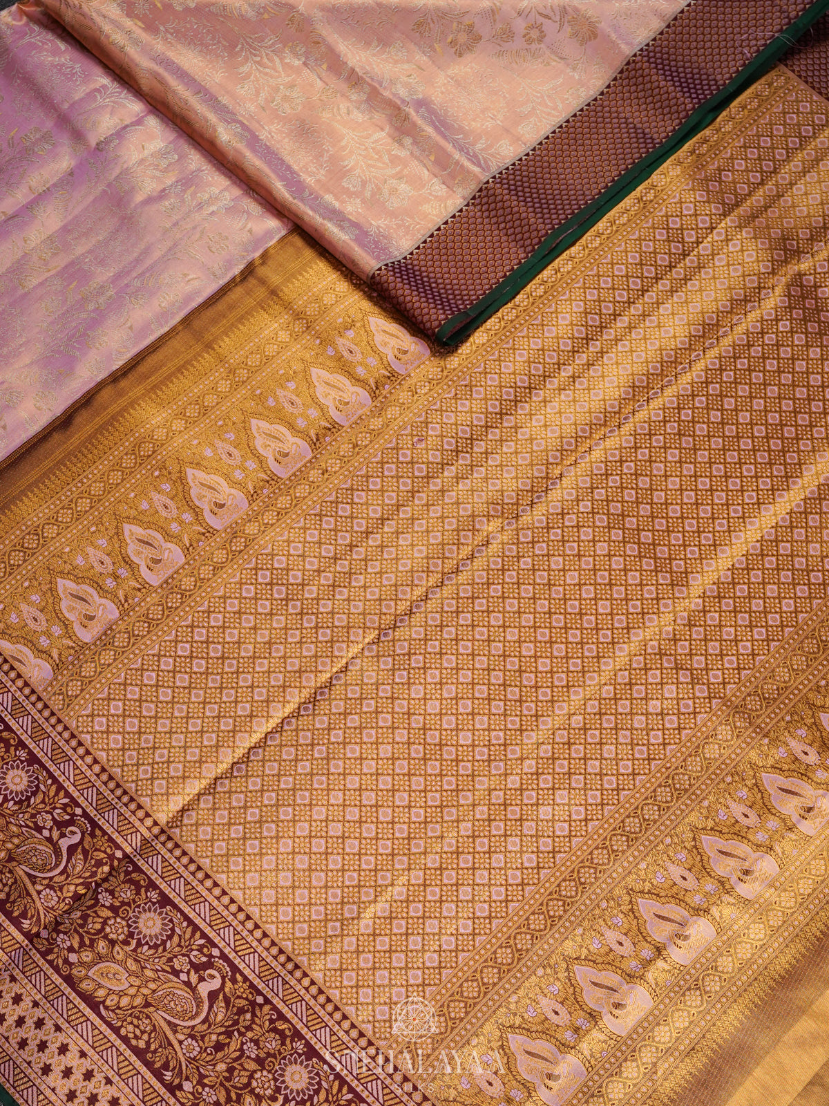 Pink Kanjivaram Silk Saree