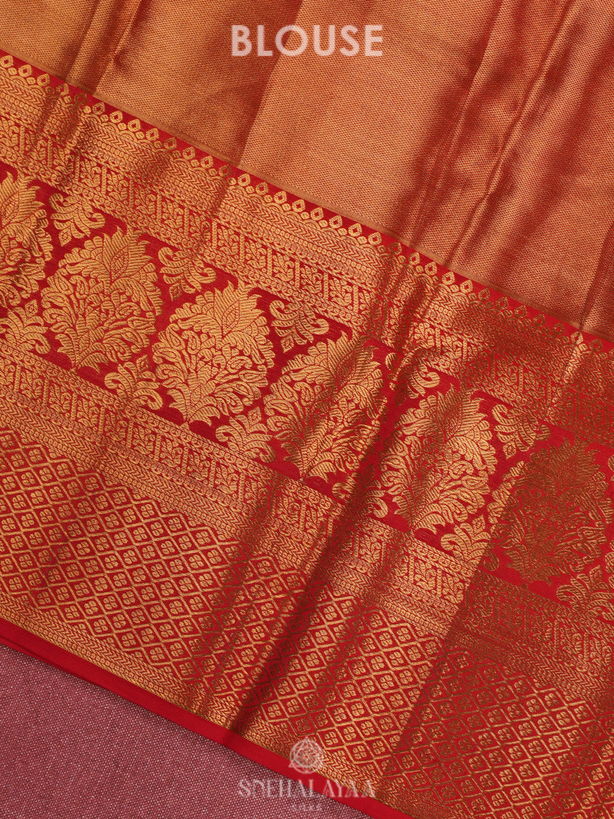Golden Yellow Kanjivaram Silk Saree