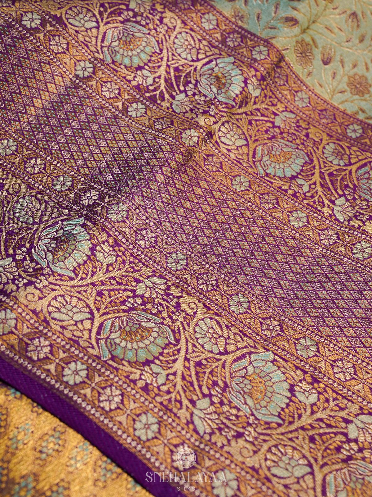 Pale Green Kanjivaram Silk Saree