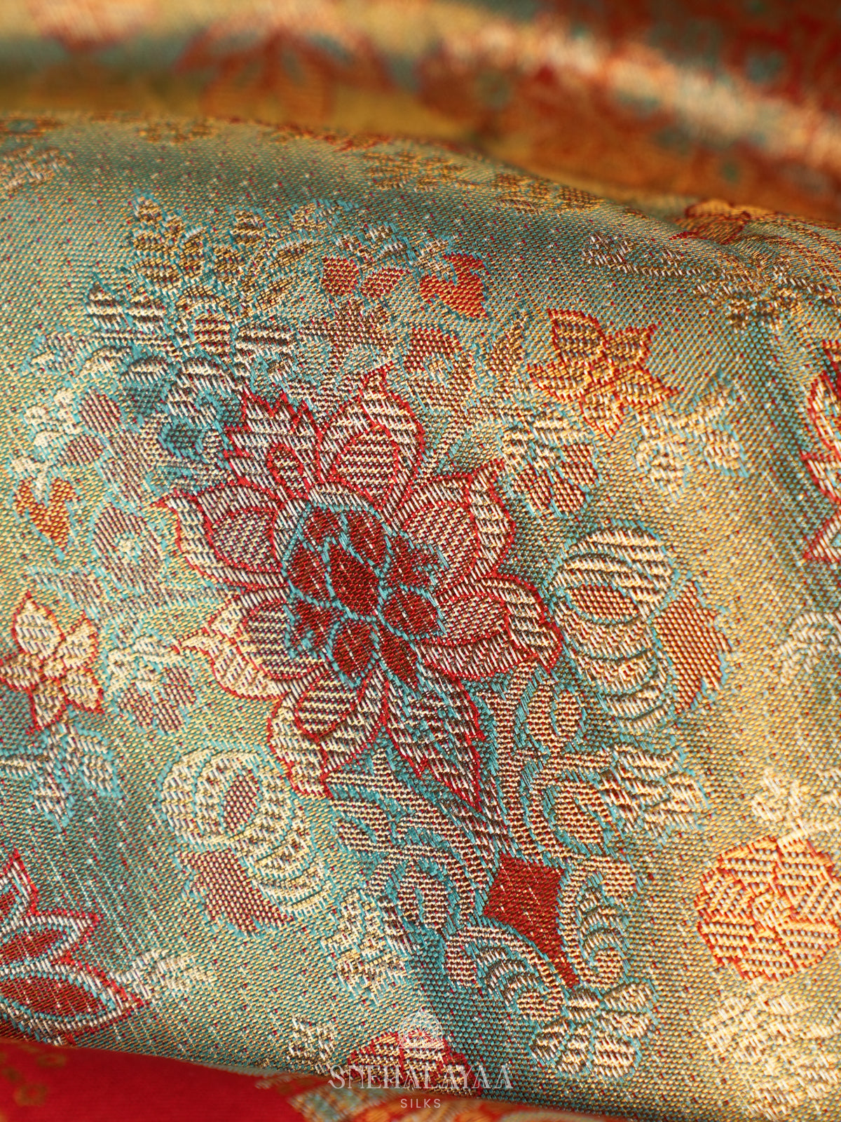 Pale Green Kanjivaram Silk Saree