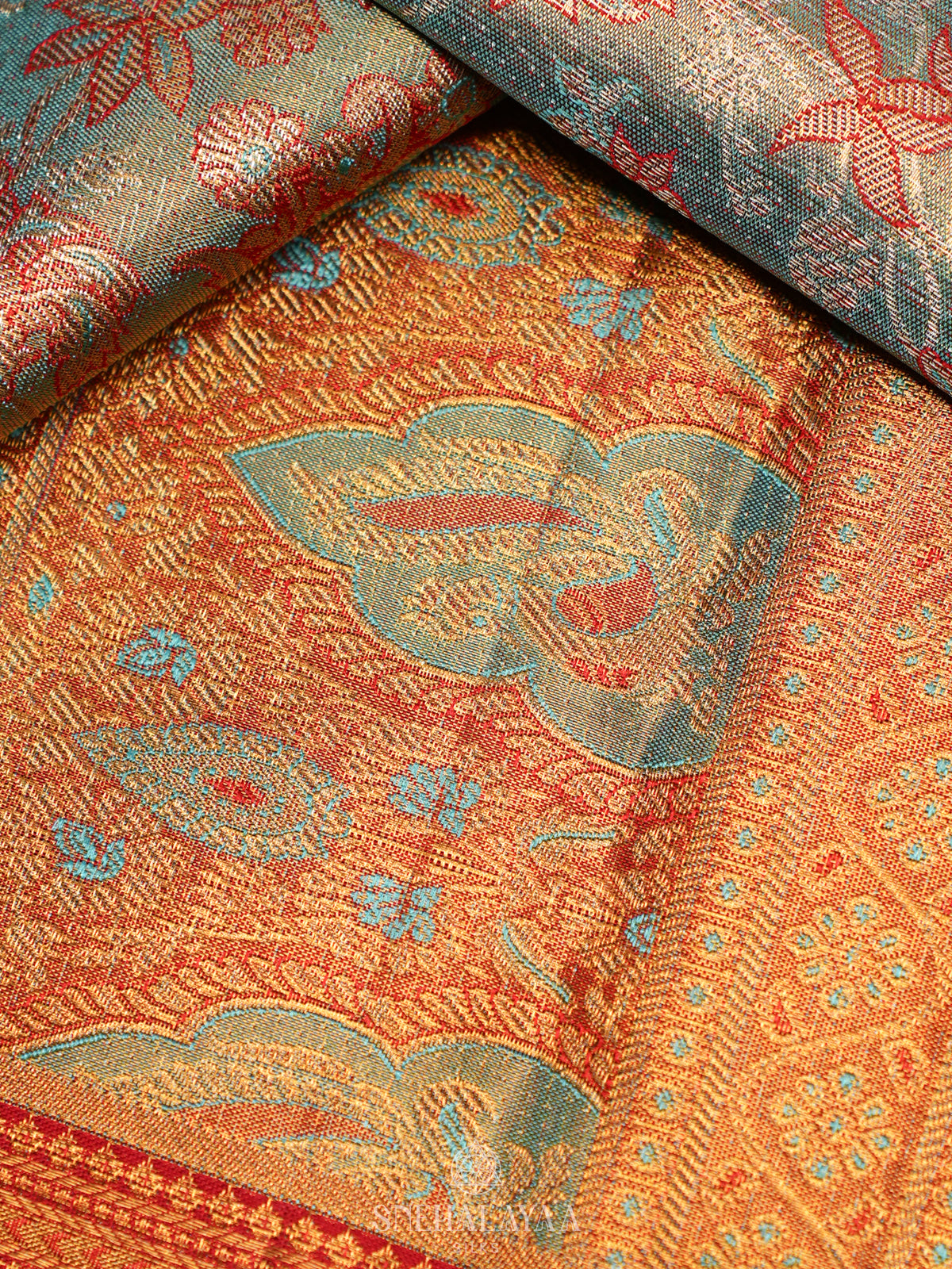 Pale Green Kanjivaram Silk Saree