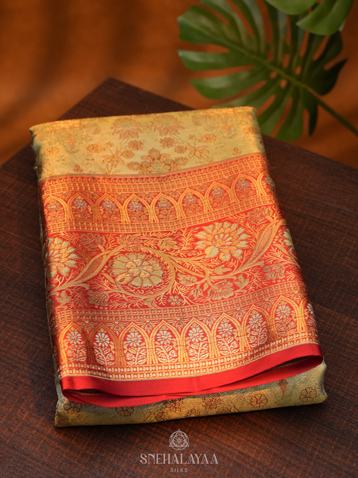 Pale Green Kanjivaram Silk Saree