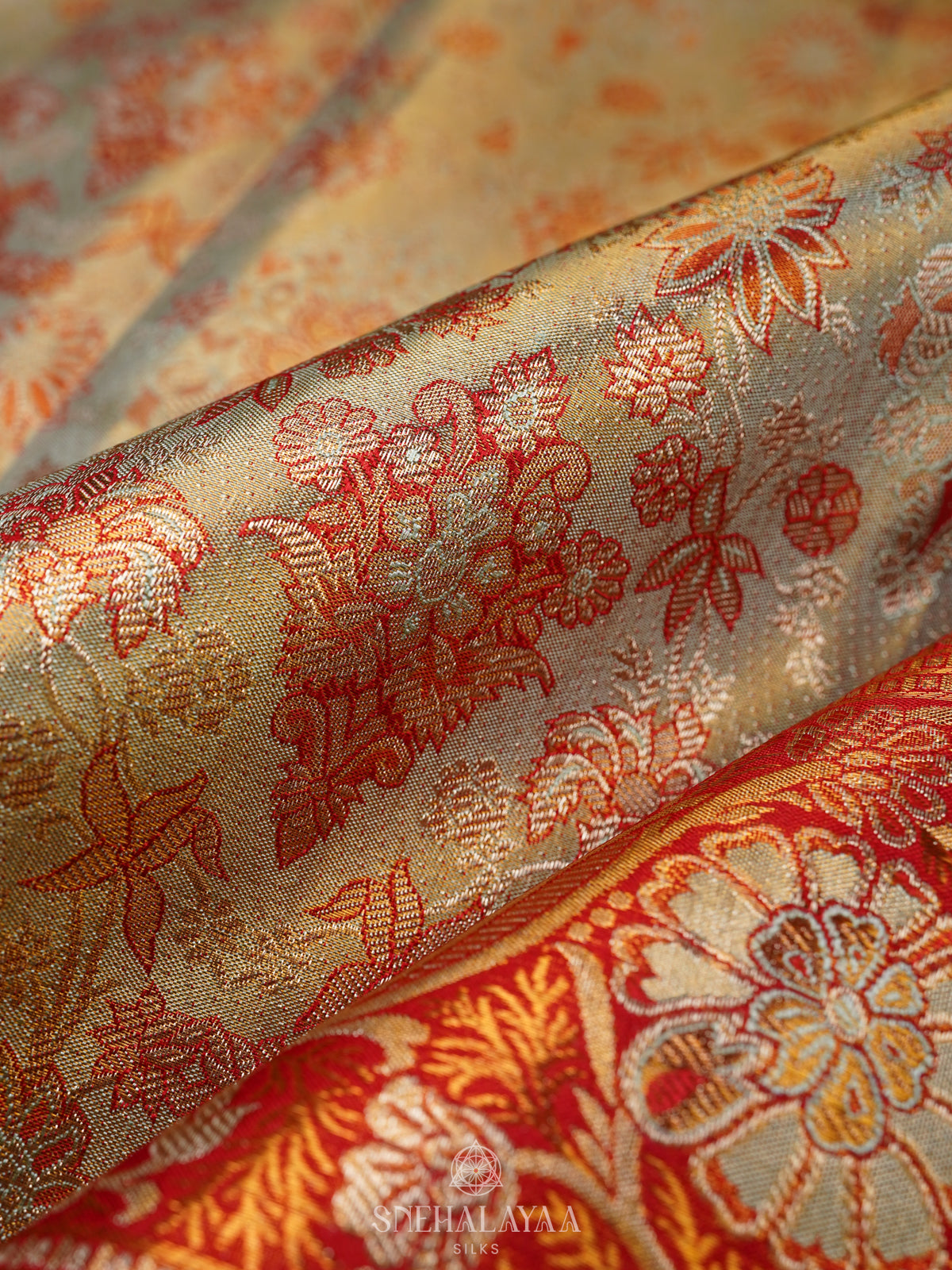 Pale Green Kanjivaram Silk Saree