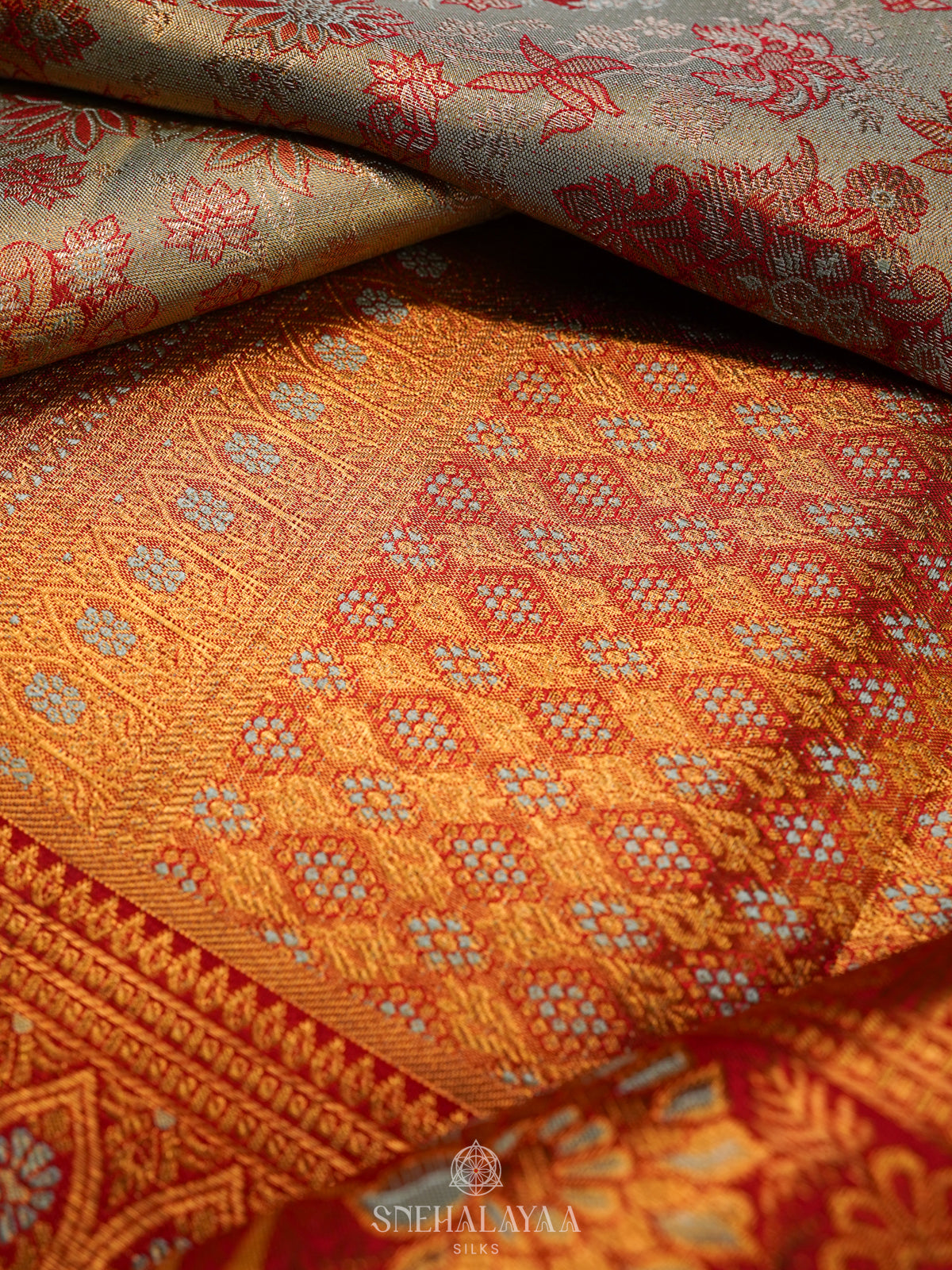 Pale Green Kanjivaram Silk Saree