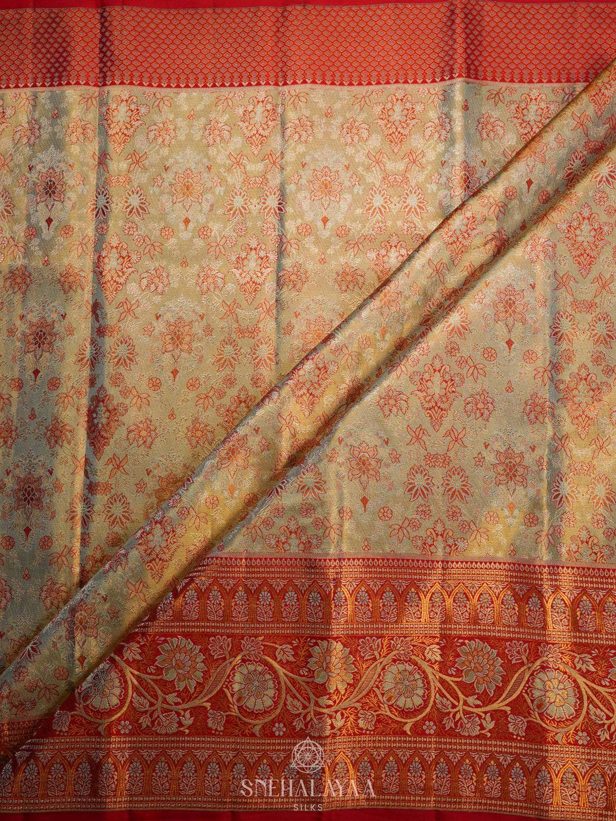 Pale Green Kanjivaram Silk Saree