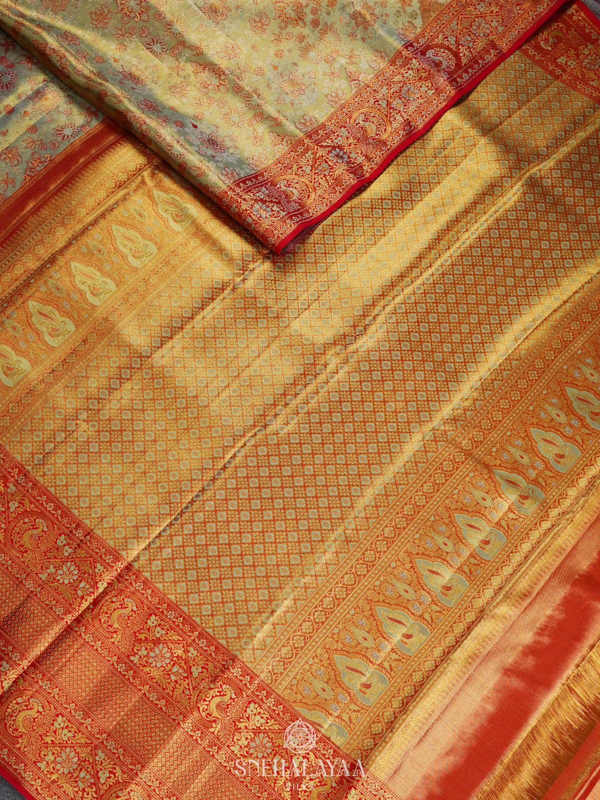Green Kanjivaram Silk Saree
