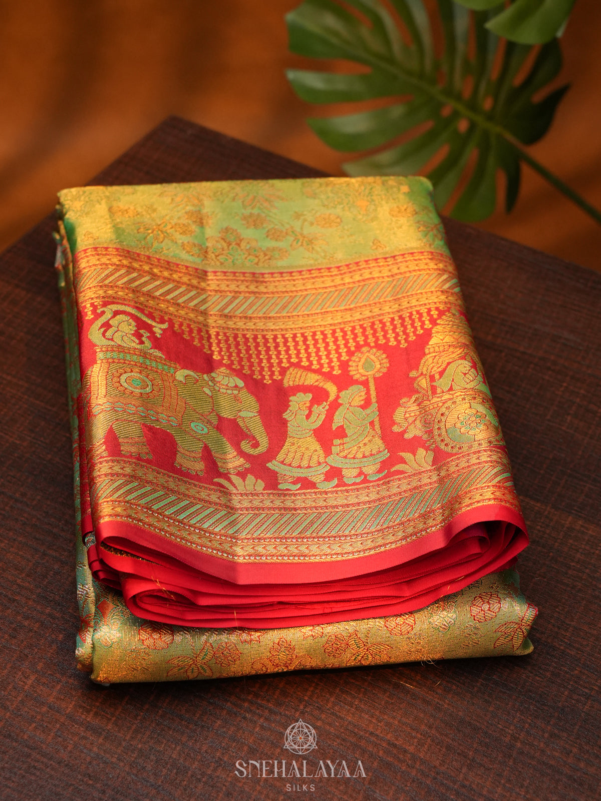 Green Kanjivaram Silk Saree