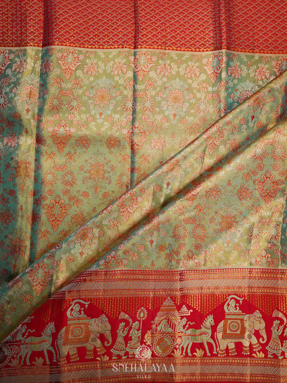 Green Kanjivaram Silk Saree