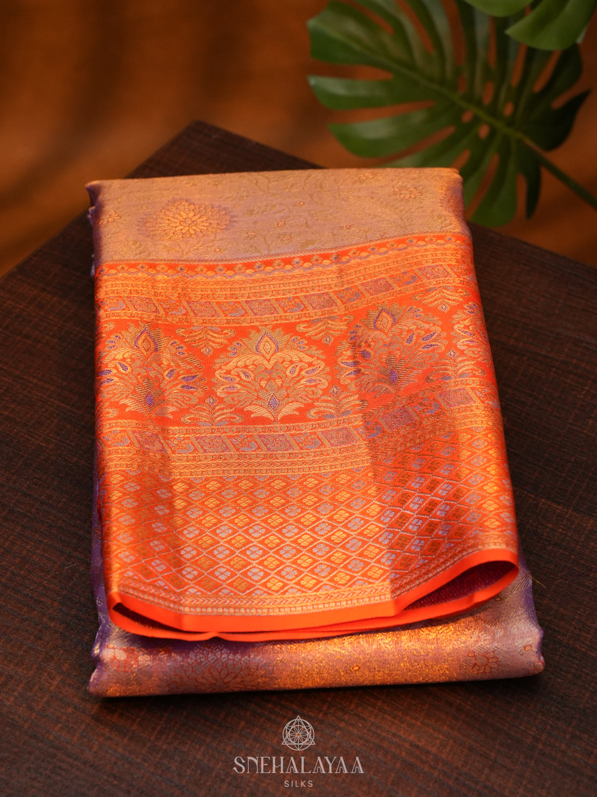 Rose Pink Kanjivaram Silk Saree