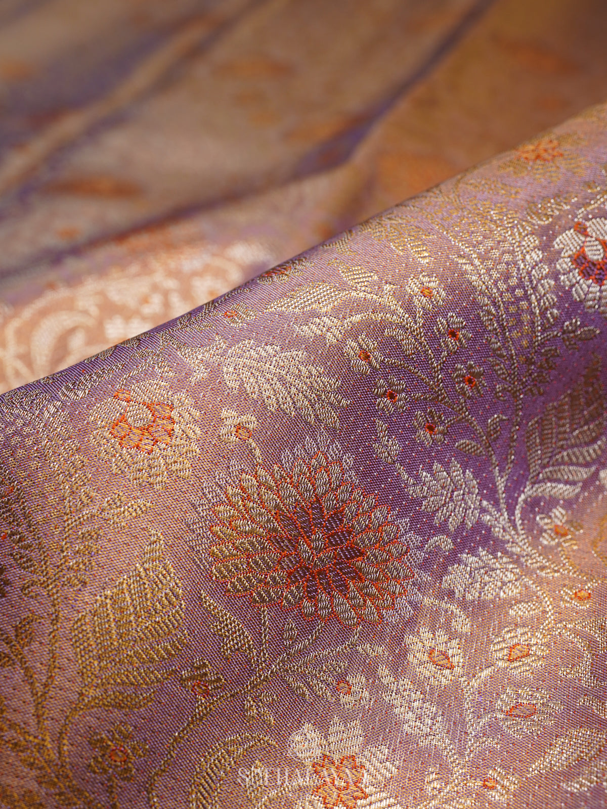 Rose Pink Kanjivaram Silk Saree