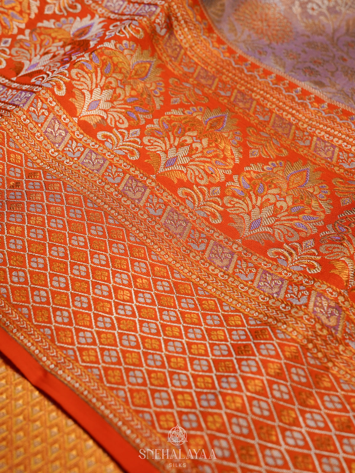 Rose Pink Kanjivaram Silk Saree