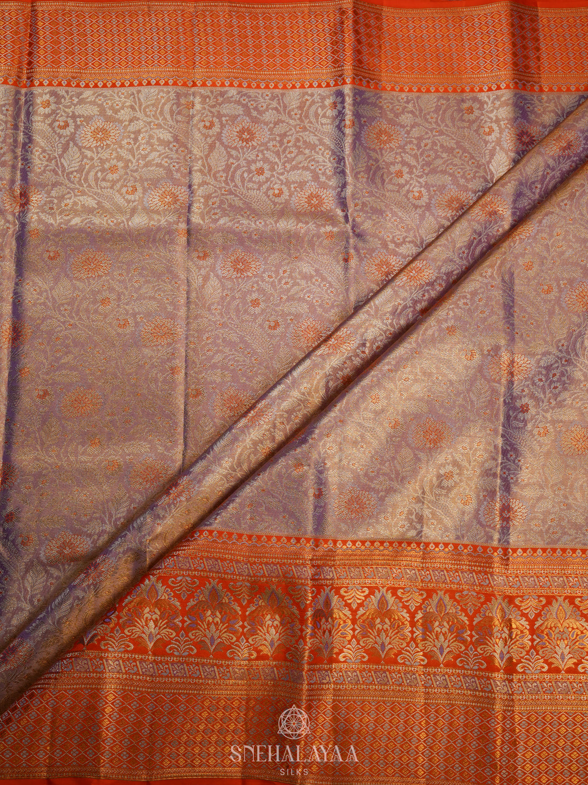 Rose Pink Kanjivaram Silk Saree