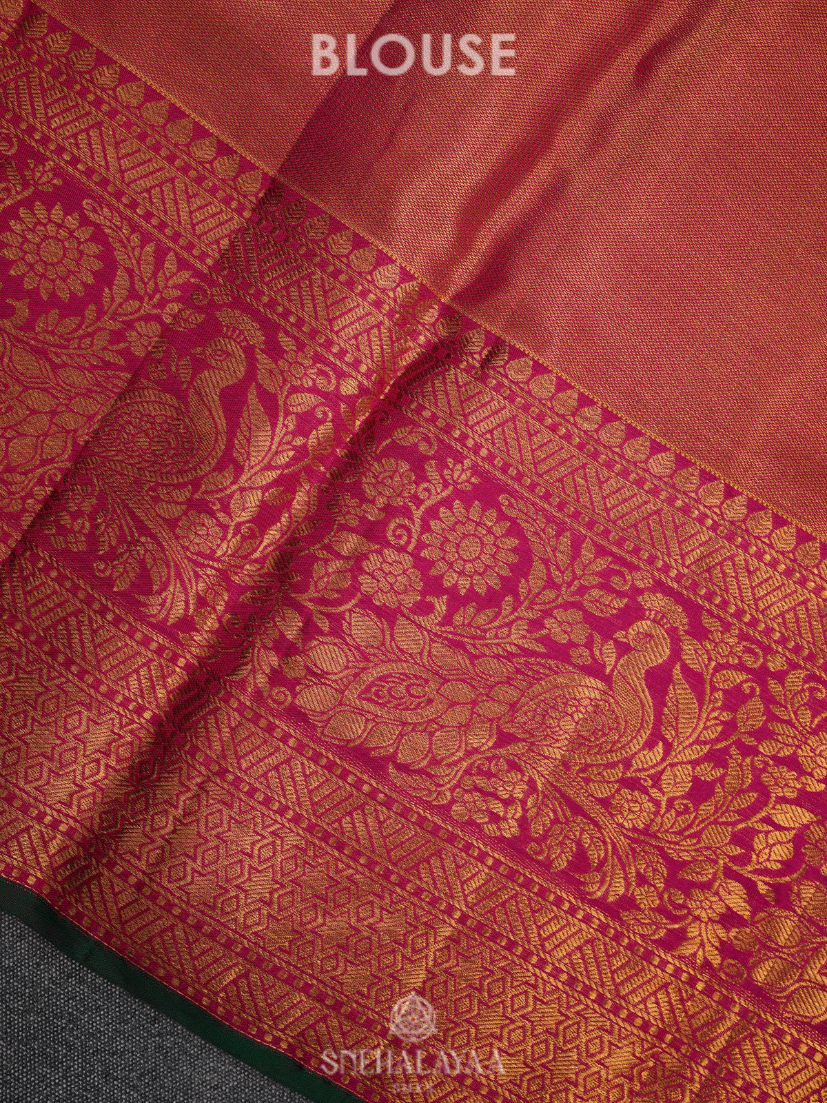 Lime Green Kanjivaram Silk Saree