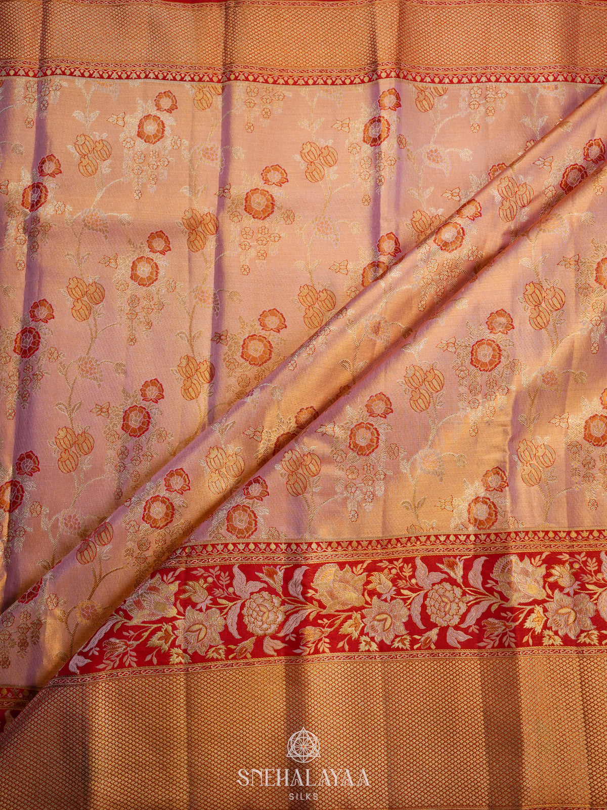 Pink Kanjivaram Silk Saree