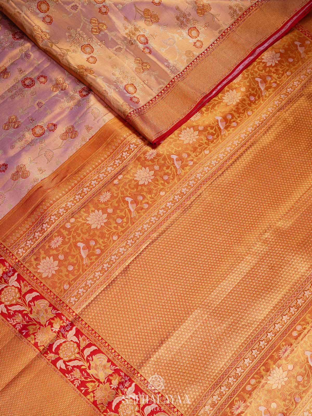 Pink Kanjivaram Silk Saree