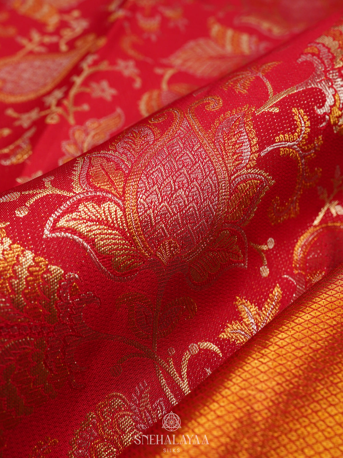 Red Kanjivaram Silk Saree