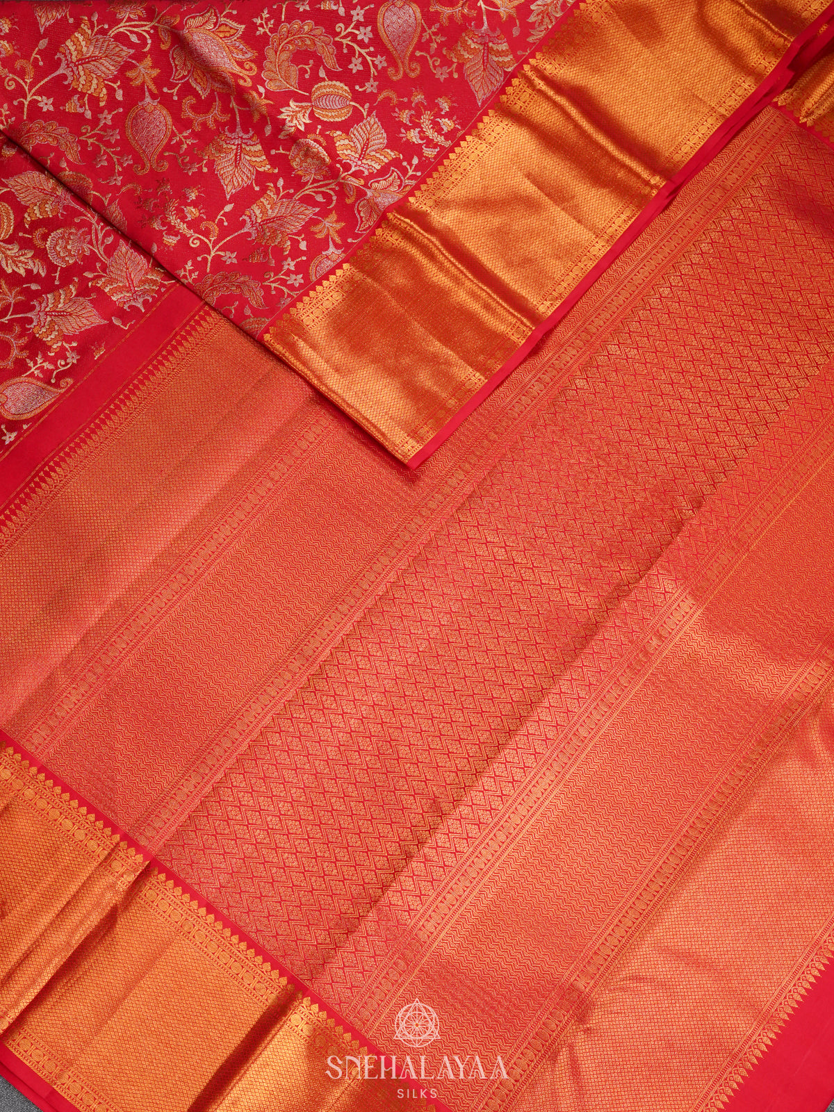 Red Kanjivaram Silk Saree