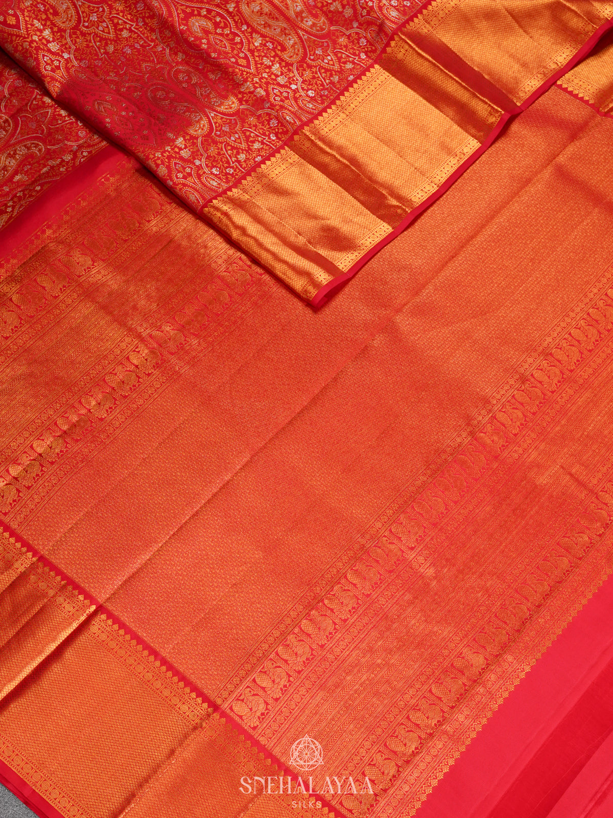 Red Kanjivaram Silk Saree