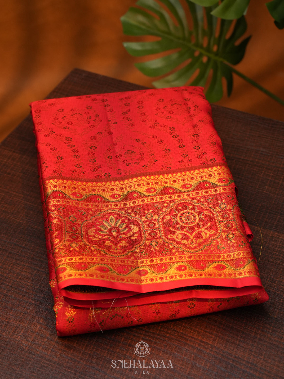Red Kanjivaram Silk Saree