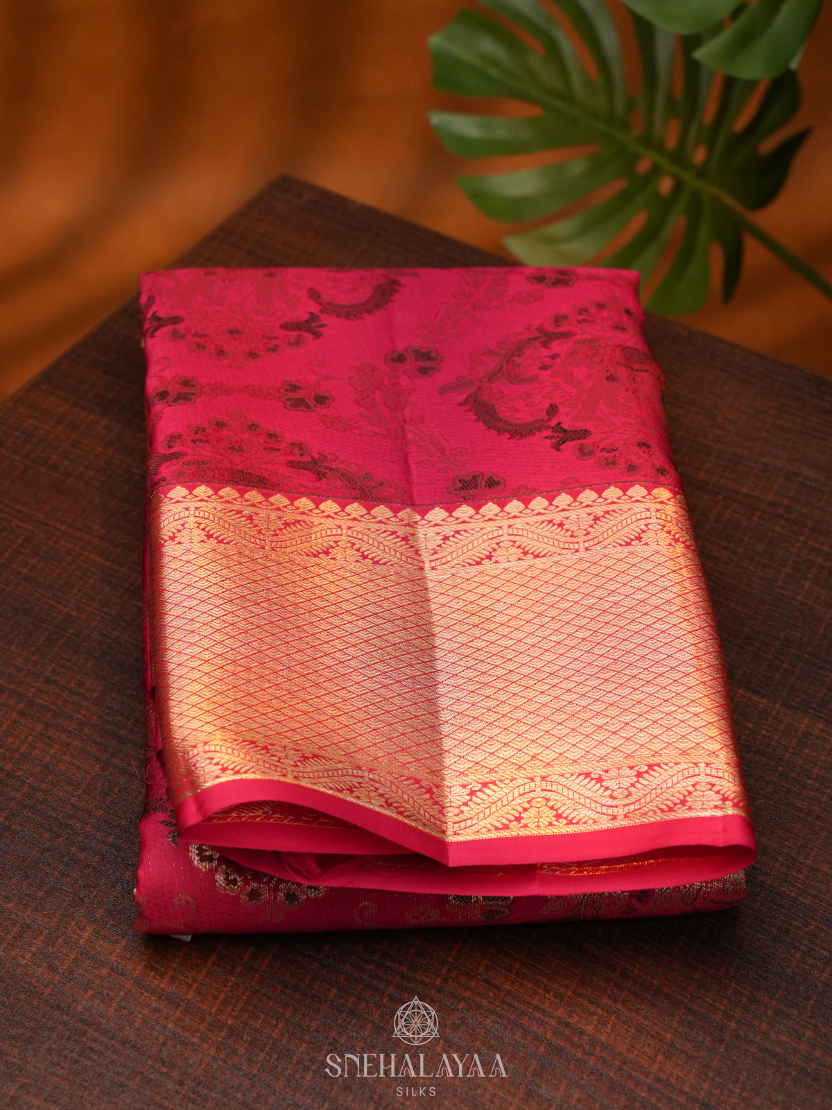 Pink Kanjivaram Silk Saree