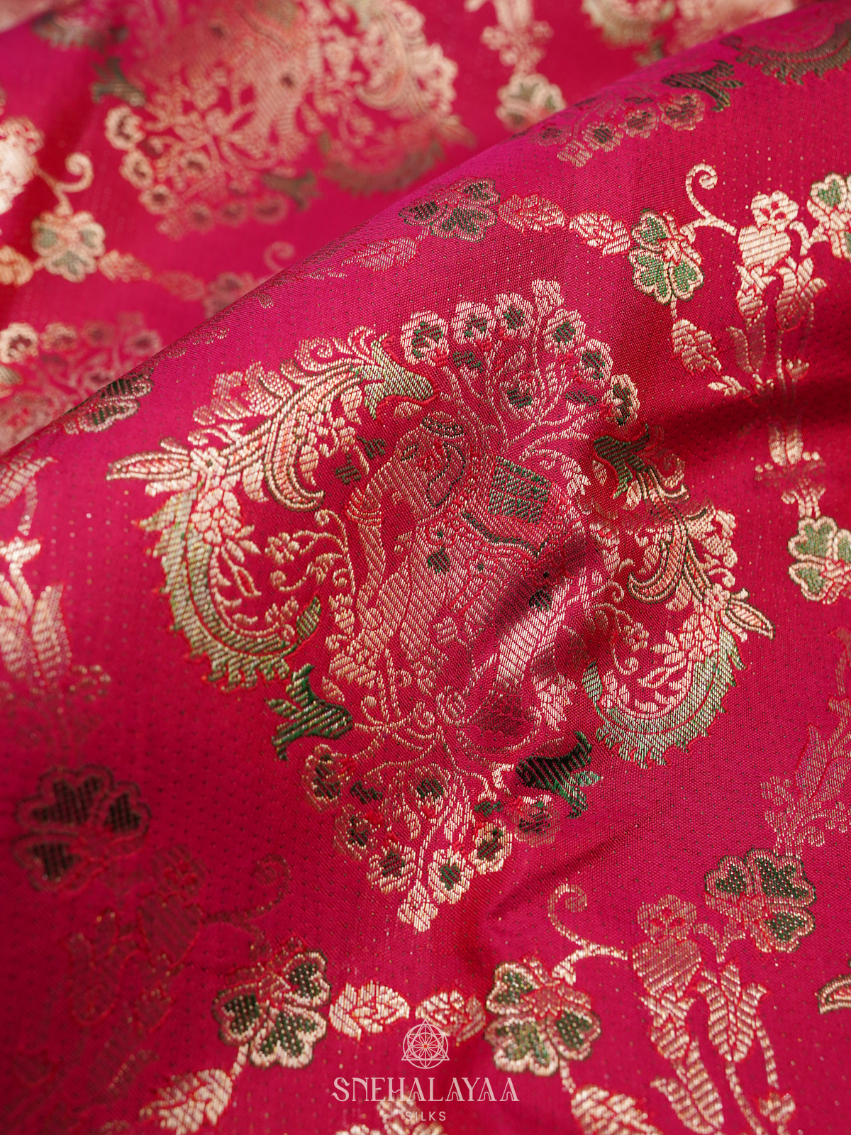 Pink Kanjivaram Silk Saree