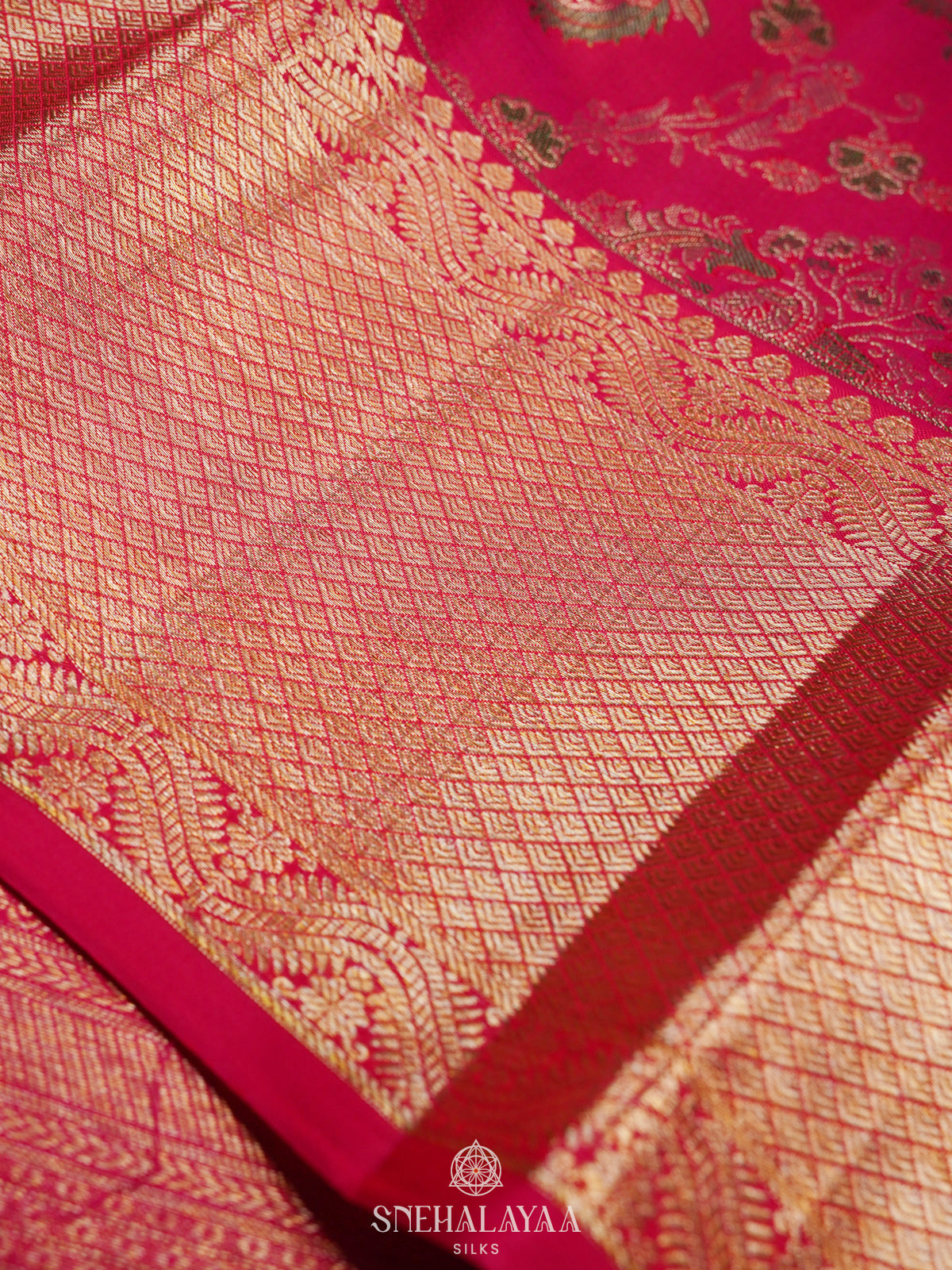 Pink Kanjivaram Silk Saree