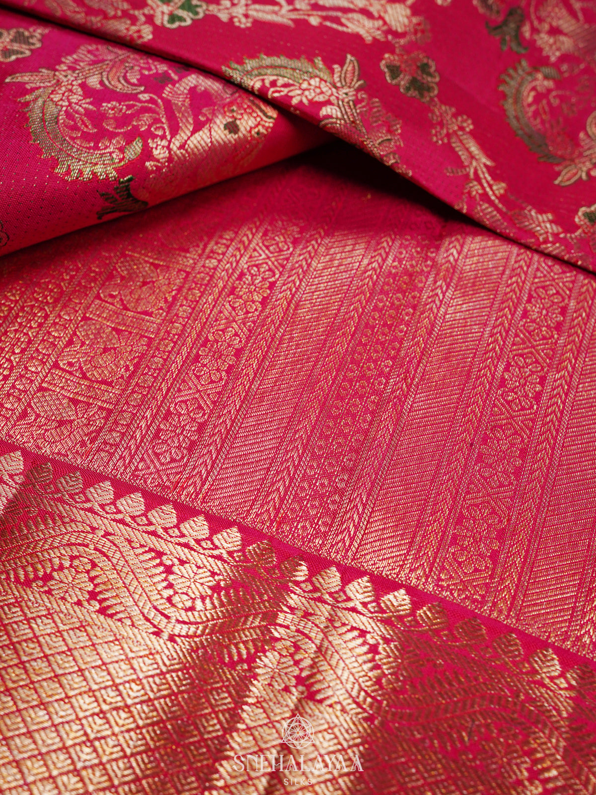 Pink Kanjivaram Silk Saree