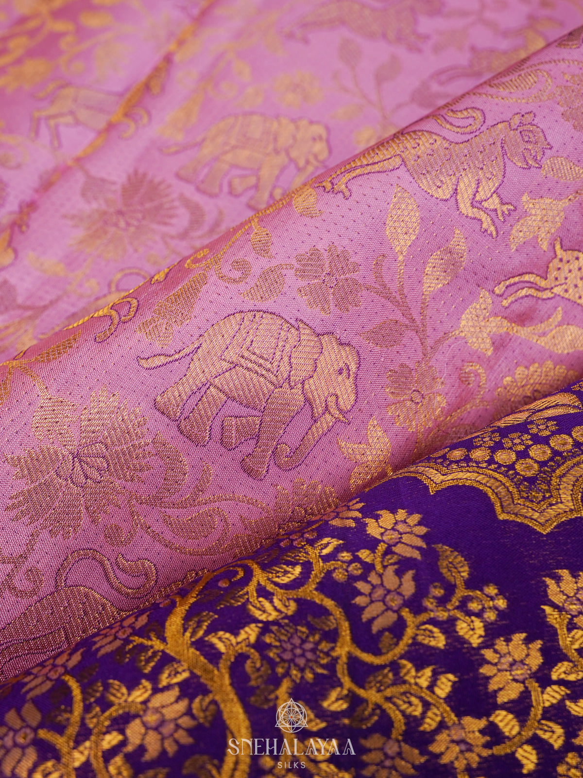 Pink Kanjivaram Silk Saree