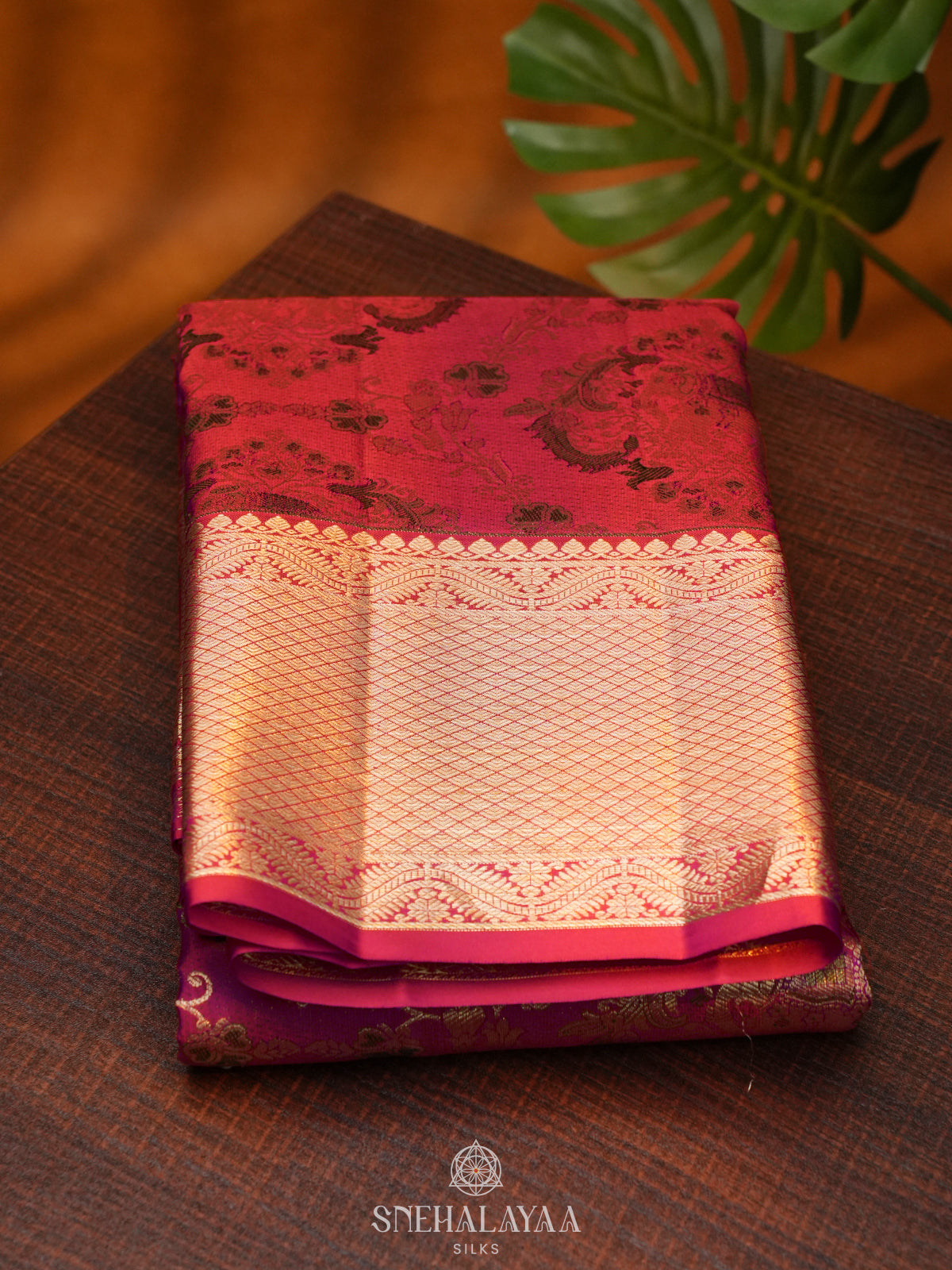 Pink Kanjivaram Silk Saree