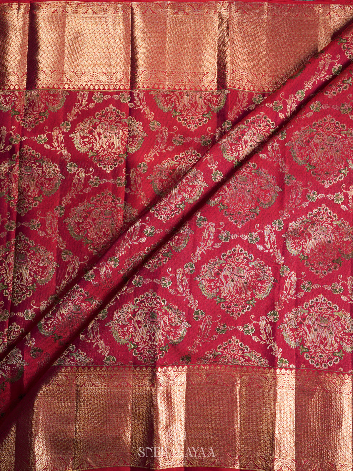 Pink Kanjivaram Silk Saree