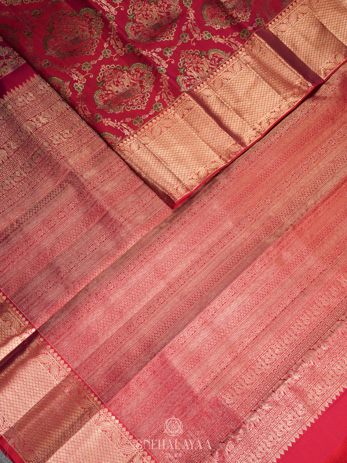 Pink Kanjivaram Silk Saree