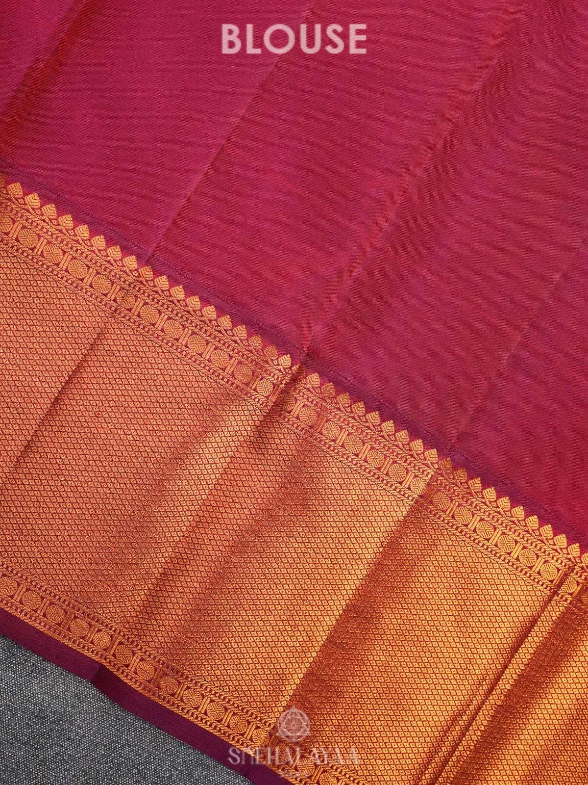Maroon Kanjivaram Silk Saree